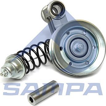 Натяжной ролик (натяжитель) приводного клинового зубчатого ремня Sampa. Артикул 033.102