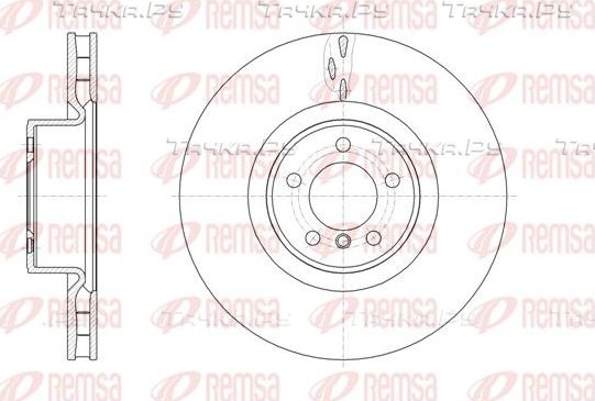 Тормозной диск Remsa передний для Land Rover Range Rover III 2009-2012. Артикул 61661.10