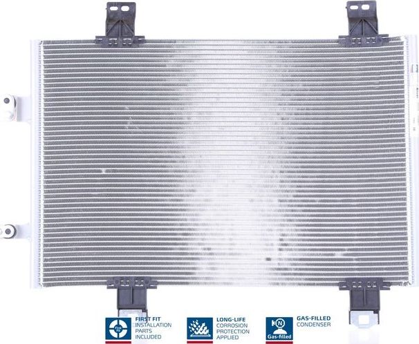 Радиатор кондиционера (конденсатор) Nissens (алюминий) для Mazda 2 III (DJ) 2014-2018. Артикул 941174