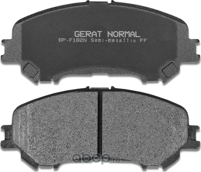 Тормозные колодки Gerat BP-F182N (передние) Normal Gerat. Артикул BPF182N