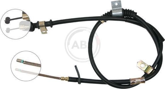 Трос ручника (тросик ручного тормоза) ABS задний правый для Hyundai Coupe I (RD) 1996-2002. Артикул K14108