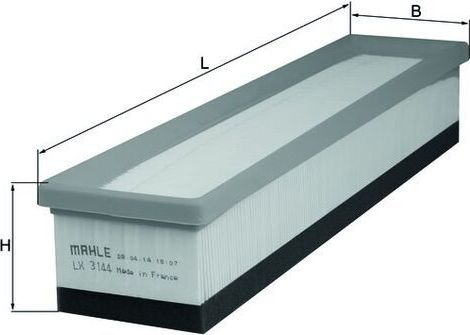 Воздушный фильтр Mahle. Артикул LX 3144