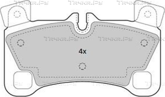 Тормозные колодки Fremax задние для Porsche Cayenne I (955) 2007-2010. Артикул FBP-1830