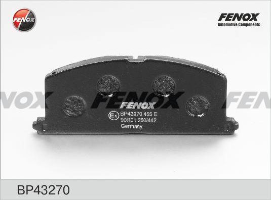 Тормозные колодки Fenox. Артикул BP43270