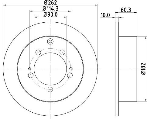 Тормозной диск Nisshinbo. Артикул ND3001K