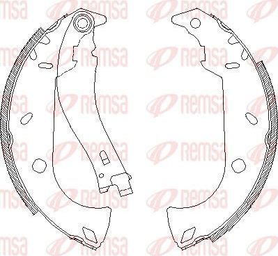 Тормозные колодки Remsa задние для Fiat Marea 1996-2003. Артикул 4180.01