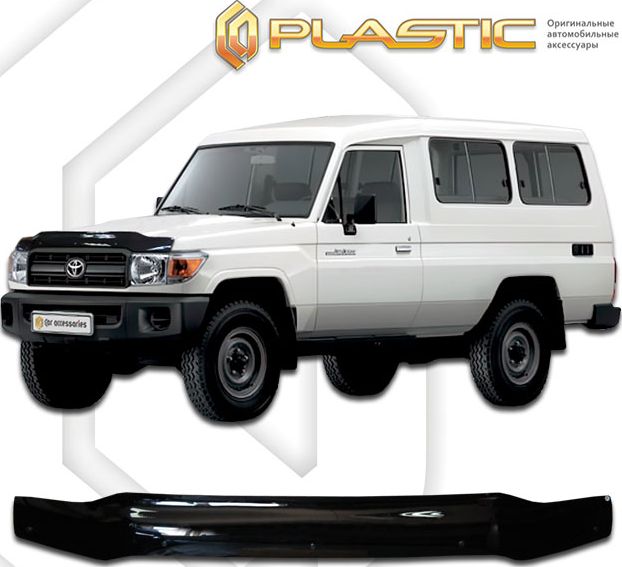 Дефлектор СА Пластик для капота (Classic черный) Toyota Land Cruiser 2010. Артикул 2010010105631