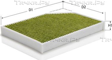 Салонный фильтр Tecneco Filters. Артикул CKA1258
