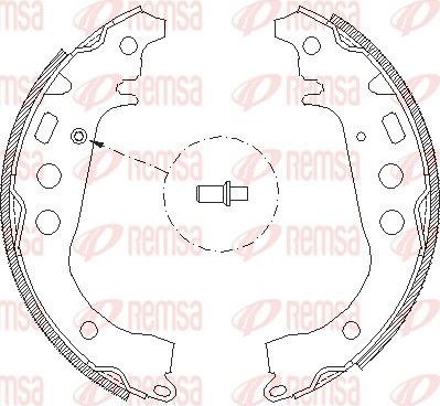 Тормозные колодки Remsa задние для Toyota Raum II 2003-2011. Артикул 4101.00
