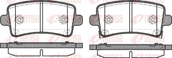 Тормозные колодки Remsa. Артикул 1388.04