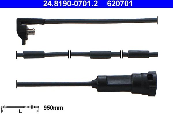 Датчик износа тормозных колодок  ATE. Артикул 24.8190-0701.2