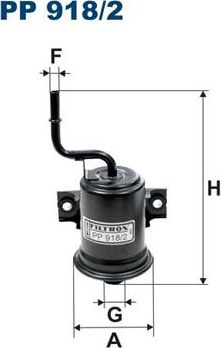 Топливный фильтр Filtron. Артикул PP 918/2