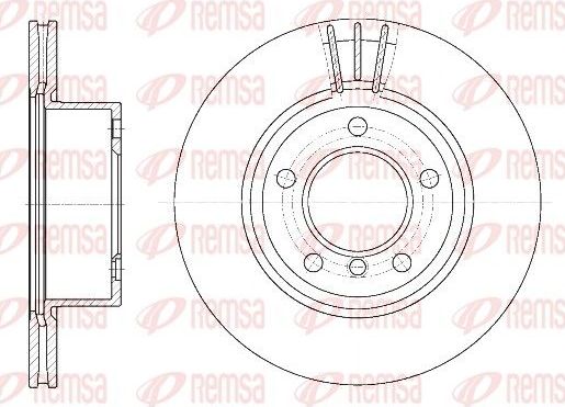 Тормозной диск Remsa. Артикул 6652.10