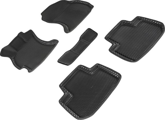 Коврики Seintex 3D EVA ромб для салона Subaru Forester IV 2012-2018 ЧЕРНЫЕ. Артикул 95341