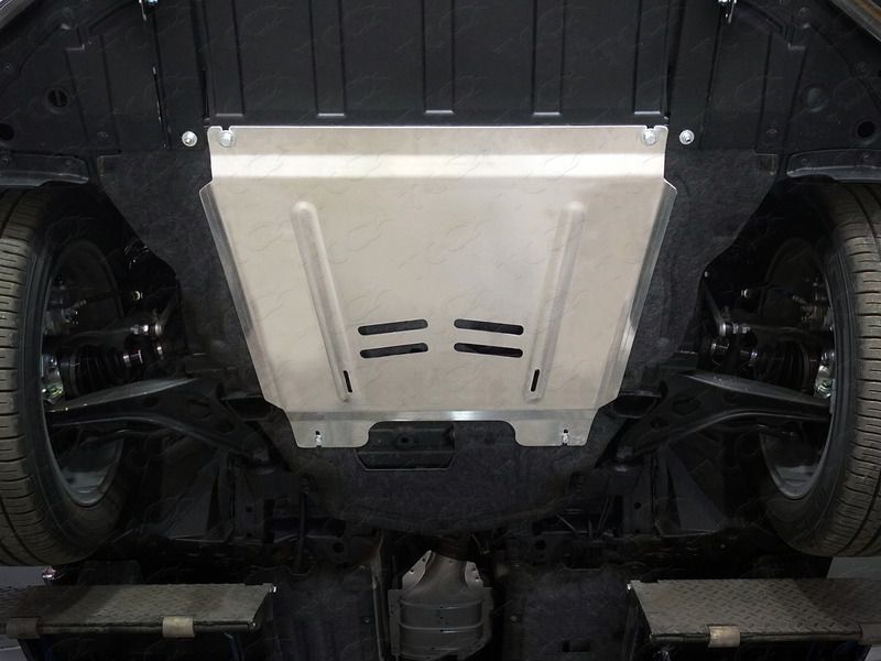 Защита алюминиевая ТСС (4 мм) для картера и КПП Infiniti QX50 (P71A) 2018-2026. Артикул ZKTCC00366