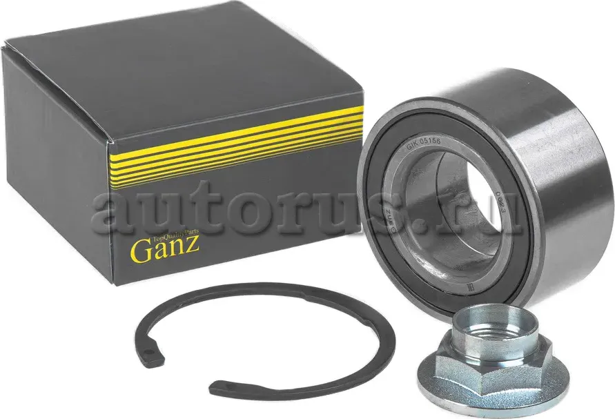 Подшипник ступицы передний L=R без ABS (Ganz). Артикул GIK05156