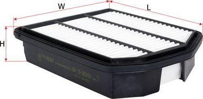 Воздушный фильтр Sakura. Артикул A-29380