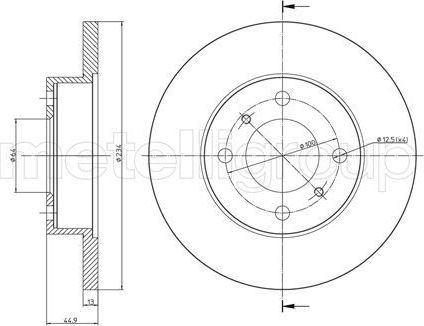 Тормозной диск Trusting передний для Proton Wira (400 Series) 2000-2009. Артикул DF110