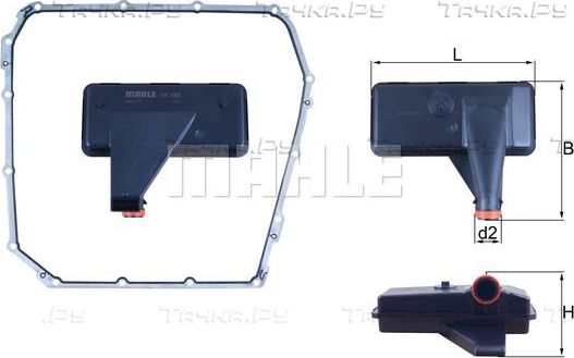 Фильтр АКПП Mahle для Audi A4 IV (B8) 2007-2015. Артикул HX 185D