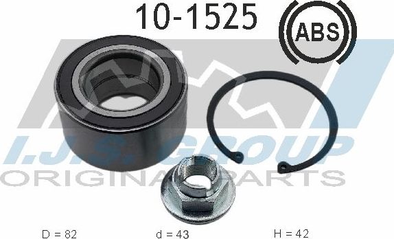 Ступичный подшипник (комплект) IJS Group. Артикул 10-1525