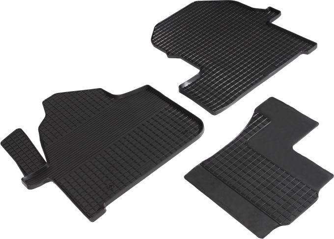 Комплект ковриков Seintex с узором сетка для салона Mercedes-Benz Sprinter Classic W909 2018-2026 (Россия). Артикул 93226