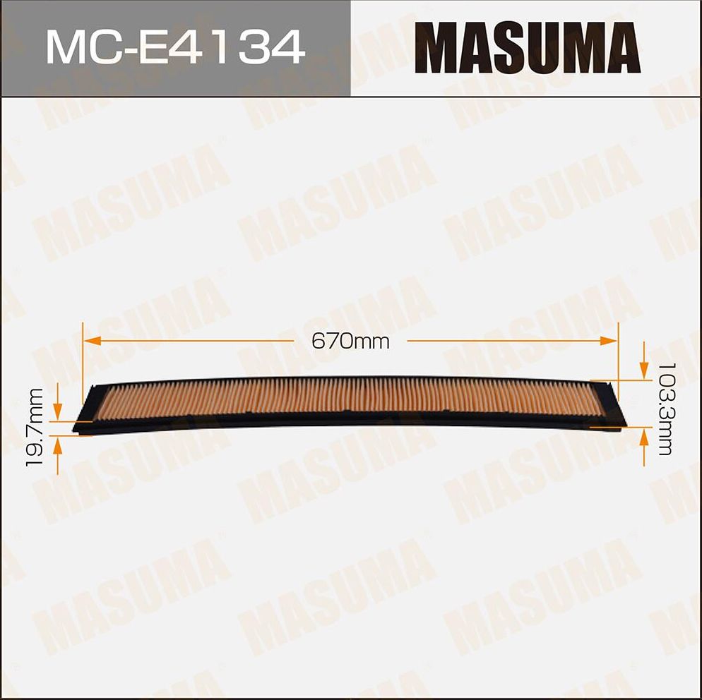 Салонный фильтр Masuma. Артикул MC-E4134