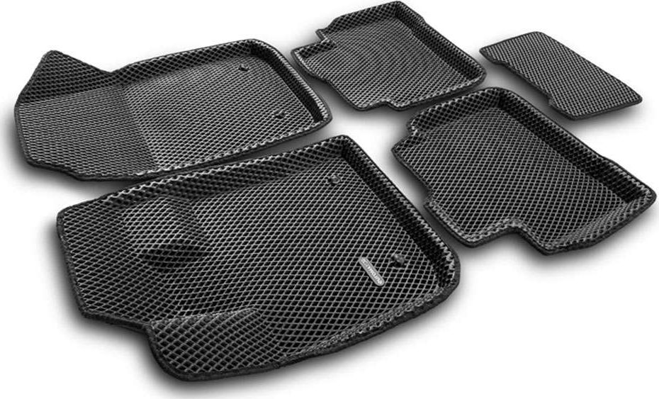 Коврики Euromat 3D EVA для салона Geely Tugella 2020-2026. Артикул EM3DEVA-001408