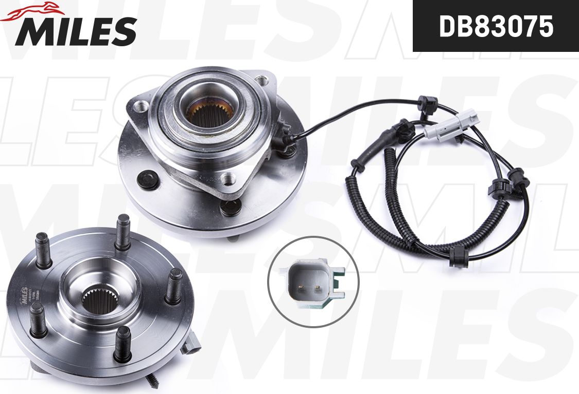 Ступица колеса с интегрированным подшипником Miles передняя правая/левая для Jeep Grand Cherokee III (WK) 2005-2010. Артикул DB83075