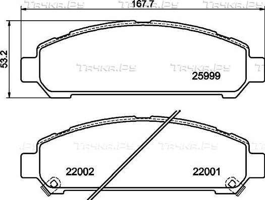 Тормозные колодки Nisshinbo. Артикул NP1125
