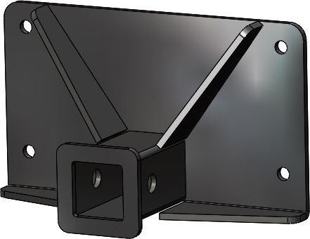 Адаптер АВС-Дизайн с квадратом для дополнительного оборудования к переднему бамперу УАЗ Patriot 2005-2026. Артикул ABC.UAZ.FB.30