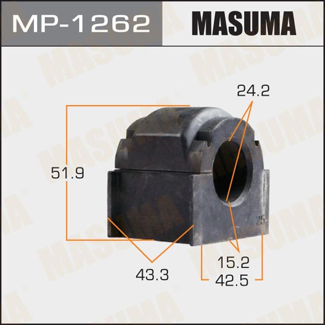 Втулки стабилизатора Masuma передние для Mazda CX-7 I 2009-2013. Артикул MP-1262