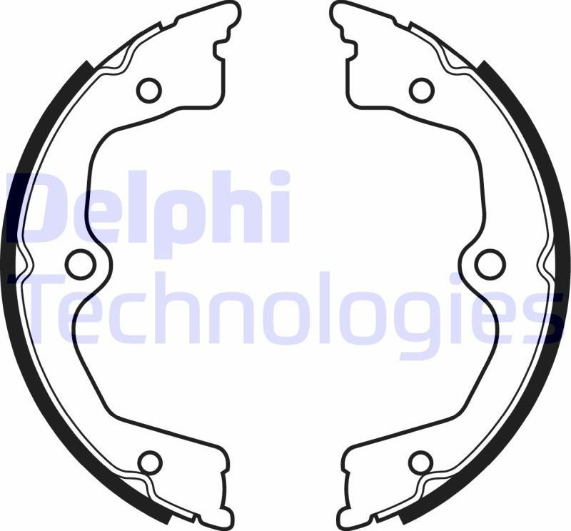Тормозные колодки (стояночная тормозная система) Delphi. Артикул LS2033