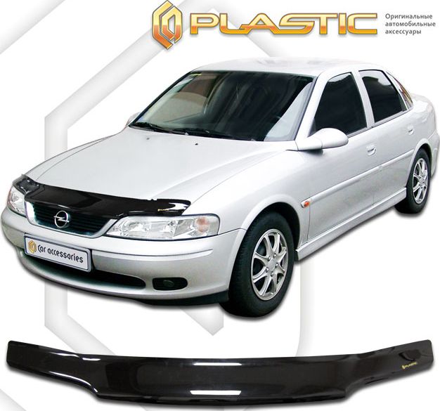 Дефлектор СА Пластик для капота (Classic черный) Opel Vectra седан 1995-2002. Артикул 2010010108717