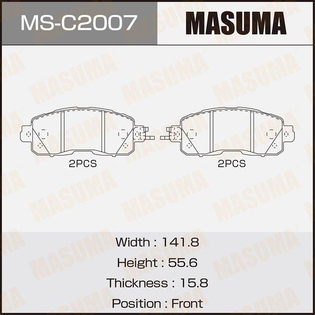 Тормозные колодки Masuma. Артикул MS-C2007
