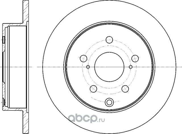 Диск тормозной (G-Brake). Артикул GR01693