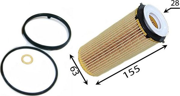 Масляный фильтр JS Asakashi. Артикул OE0090