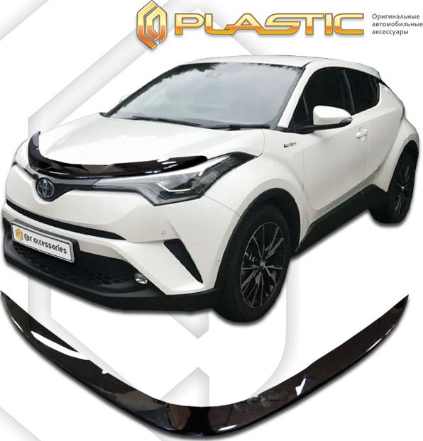 Дефлектор СА Пластик для капота (Classic черный) Toyota C-HR 2019-2026. Артикул 2010010114916