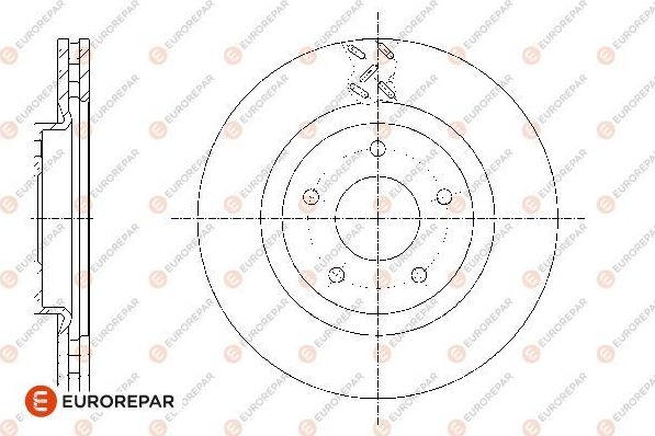 Тормозной диск Eurorepar. Артикул 1667850180