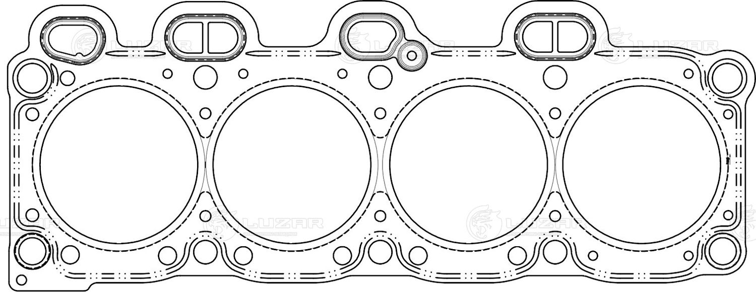 Прокладка ГБЦ для а м Kia Sportage I (93-) Clarus (96-) 2.0i [FE] (LES 10830) (Luzar). Артикул LES10830