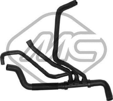 Патрубок радиатора (системы охлаждения) Metalcaucho нижний для Renault Laguna II 2001-2007. Артикул 09342