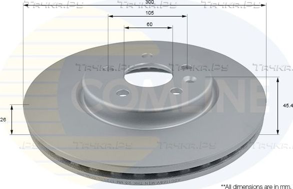 Тормозной диск Comline Comline. Артикул ADC1168V