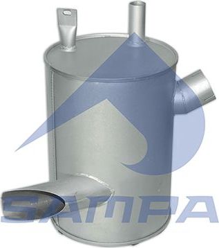 Глушитель (задняя часть) Sampa для Mercedes-Benz Axor 2004-2026. Артикул 010.450
