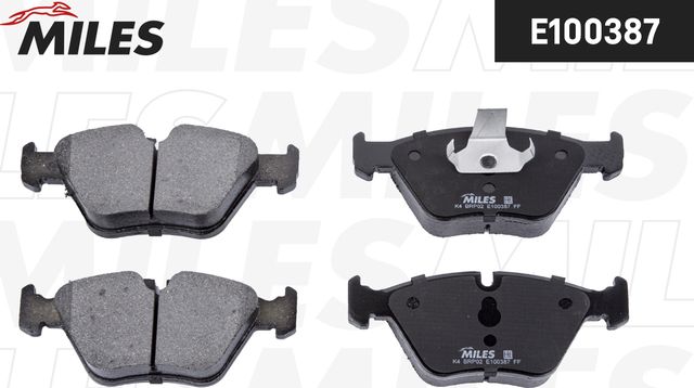 Тормозные колодки Miles (Semi-Metallic). Артикул E100387