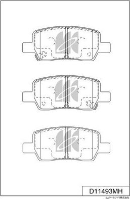 Тормозные колодки MK Kashiyama. Артикул D11493MH