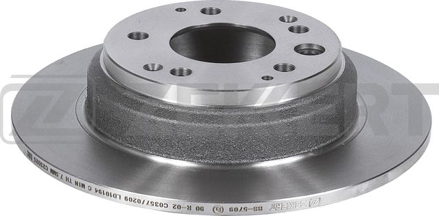 Тормозной диск Zekkert задний для Honda Shuttle I 1995-2004. Артикул BS-5709