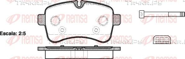 Тормозные колодки Remsa задние для IVECO Daily VI 2014-2026. Артикул 1282.00