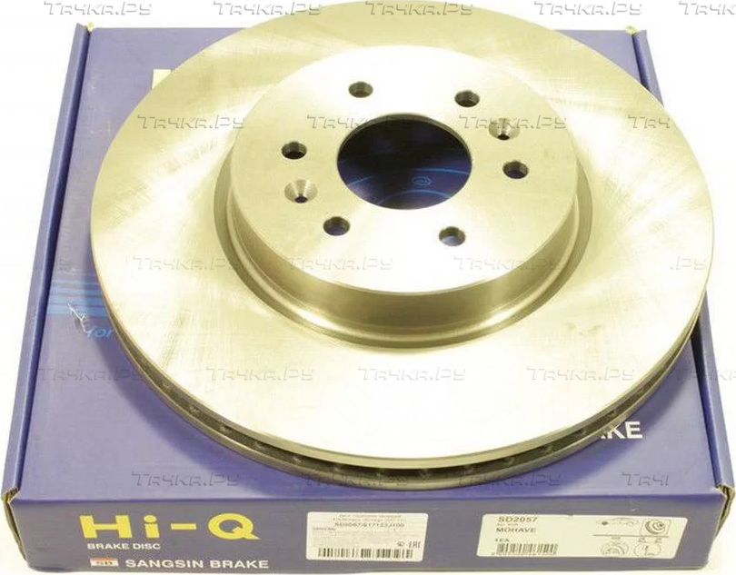 Тормозной диск Sangsin Hi-Q передний для Kia Mohave I 2007-2026. Артикул SD2057