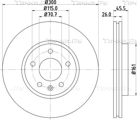 Тормозной диск Nisshinbo передний для Chevrolet Volt I 2011-2015. Артикул ND6067K