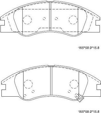 Тормозные колодки Asimco. Артикул KD9720