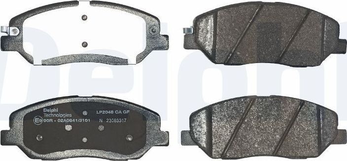 Тормозные колодки Delphi (Low-Metallic). Артикул LP2048